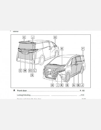 toyota alphard 2024 owners manual in english